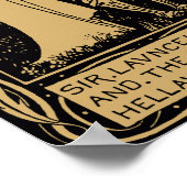 Lancelot en Hellawes van Aubrey Beardsley Poster (Hoek)