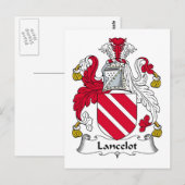 Lancelot Family Crest Briefkaart (Voorkant / Achterkant)