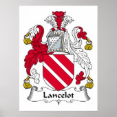 Lancelot Family Crest Poster (Voorkant)