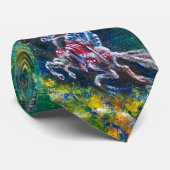 LANCELOT HORSEBACK IN WOODLAND Artrenian Legen Stropdas (Opgerold)