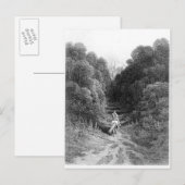 Lancelot nadert het kasteel in Astolat Briefkaart (Voorkant / Achterkant)