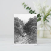 Lancelot nadert het kasteel in Astolat Briefkaart (Staand voorkant)