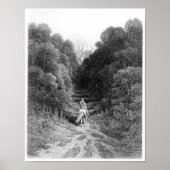 Lancelot nadert het kasteel in Astolat Poster (Voorkant)