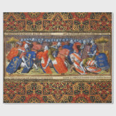 Lancelot van het meer in het toernooi van Camelot Cadeaupapier (Vlak)