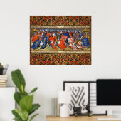 Lancelot van het Meer in het toernooi van Camelot Poster (Thuiskantoor)