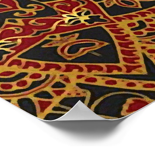 Lancelot van het meer in het toernooi van Camelot Poster (Hoek)