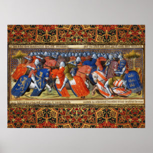 Lancelot van het Meer in het toernooi van Camelot Poster