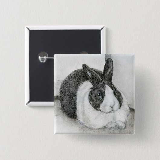 Lancelot Vierkante Button 5,1 Cm (Voorkant /achterkant)