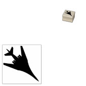 Lancer B-1 bommenwerper veegvleugels houten stempe Rubberstempel (Gestempeld)