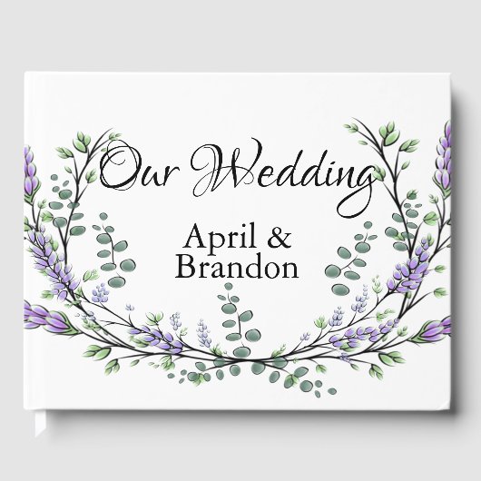 Lancer Eucalyptus waterverf Guest Book Gastenboek (Voorkant)