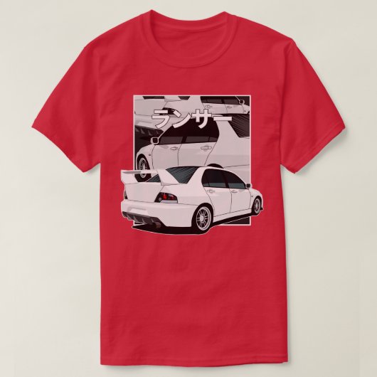 Lancer Evo9 Fragment T-shirt (Design voorkant)