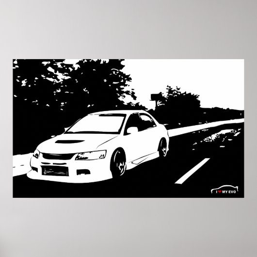 Lancer EVO 9 Poster (Voorkant)