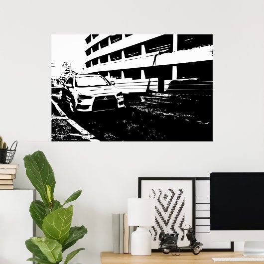 Lancer EVO X Poster (Thuiskantoor)