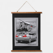 Lancer Evolution Hangend Wandkleed (Voorkant)