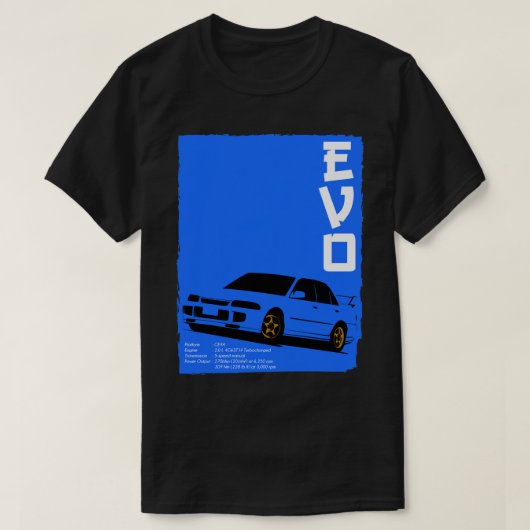 Lancer Evolution III T-shirt (Design voorkant)
