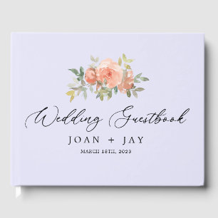 Lancer Floral Sophisticated Elegant Guest Book Gastenboek
