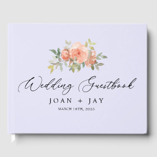 Lancer Floral Sophisticated Elegant Guest Book Gastenboek