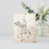 Lancer op Horseback van Albrecht Durer Briefkaart (Staand voorkant)