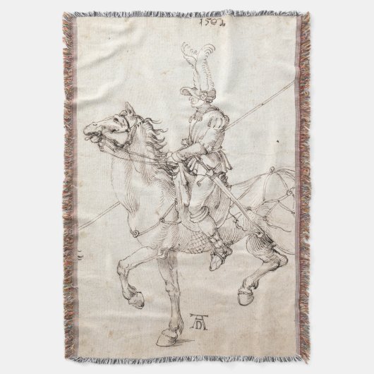 Lancer op Horseback van Albrecht Durer Deken (Voorkant Verticaal)