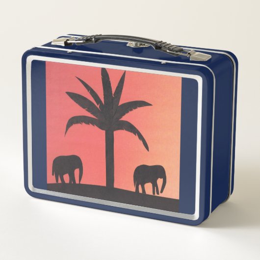 Lancering box met twee olifanten (Achterkant)