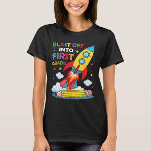 Lancering in de 1e klas eerste schooldag t-shirt