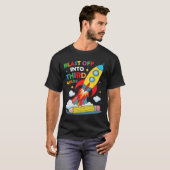 Lancering in de derde klas eerste schooldag t-shirt (Voorkant volledig)