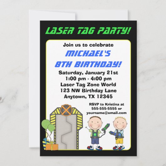 Lancering Label op feestdag Kaart (Voorkant)