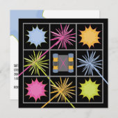 Lancering Label op feestdag Kaart (Voorkant / Achterkant)