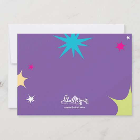 Lancering Label op feestdag Kaart (Achterkant)