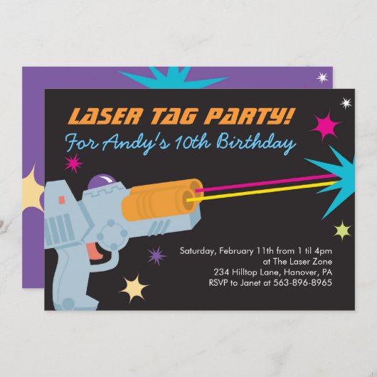 Lancering Label op feestdag Kaart (Voorkant / Achterkant)