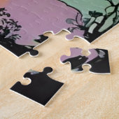 Lancering ruimteraket retro Glossy Poster Legpuzzel (Zijkant)