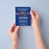 Lancering van de campagne voor het werven van poli flyer (Hand)