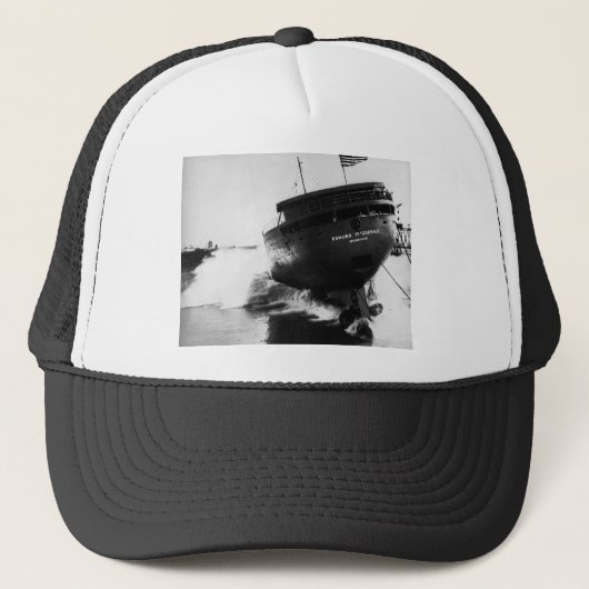 Lancering van de Edmund Fitzgerald 6-8-1958 (#2) Trucker Pet (Voorkant)