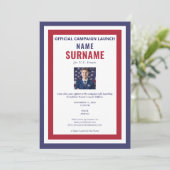 lancering van de manifestatie van politieke kandid kaart (Staand voorkant)