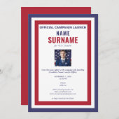 lancering van de manifestatie van politieke kandid kaart (Voorkant / Achterkant)