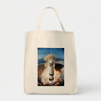 Lancering van de Saturn V-raket 1969 Apollo-ruimte Tote Bag