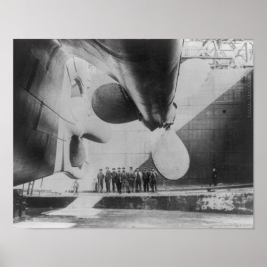 Lancering van de Titanic Poster (Voorkant)