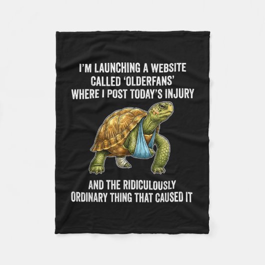 Lancering van een website genaamd olderfans waar p fleece deken (Voorkant)