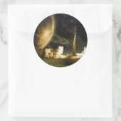  lancering van Rocket Ronde Sticker (Tas)