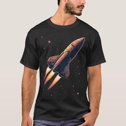  lancering van Rocket T-shirt (Voorkant)