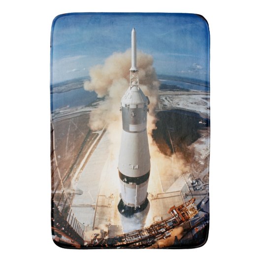 lancering van Saturn V-raket 1969 Apollo-ruimtevaa Badmat (Voorkant Verticaal)