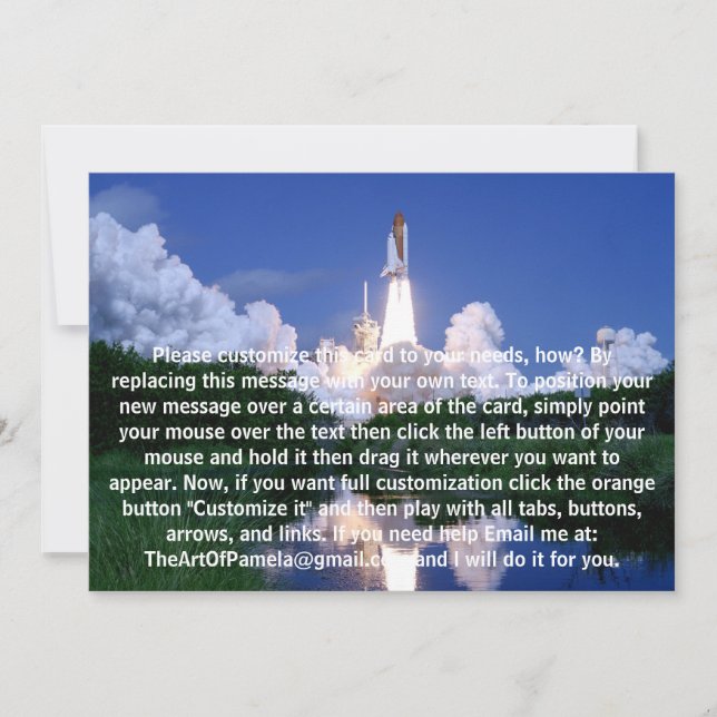 Lancering van Space Shuttle (Voorkant)