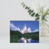 Lancering van Space Shuttle Briefkaart (Staand voorkant)