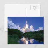 Lancering van Space Shuttle Briefkaart (Voorkant / Achterkant)