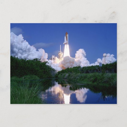 Lancering van Space Shuttle Briefkaart (Voorkant)