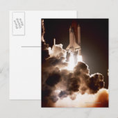 lancering van Space shuttle Briefkaart (Voorkant / Achterkant)