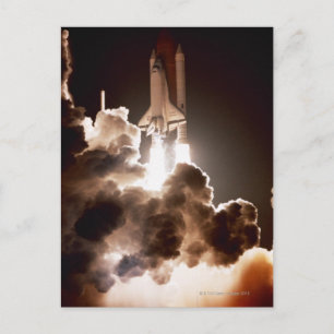 lancering van Space shuttle Briefkaart
