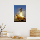Lancering van Space Shuttle Challenger (STS-7) Poster (Keuken)