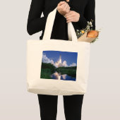 Lancering van Space Shuttle Grote Tote Bag (Voorkant (product))