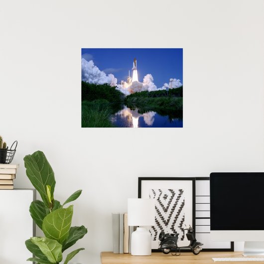 Lancering van Space Shuttle Poster (Thuiskantoor)